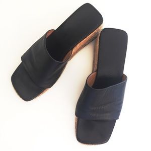 YSL Yves Saint Laurent Open Toe Jute Sandals